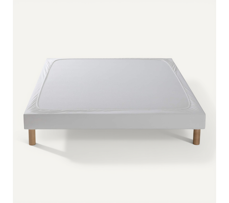 Cache Sommier Coton Jersey Blanc 200x200