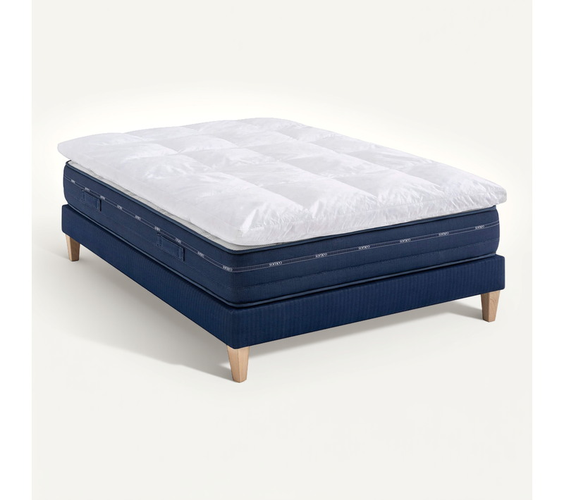 Surmatelas Duvet Et Plumes De Canard Rêve Soutien Mi-ferme 180x200 - 2 Personnes - Accueil Très Moel