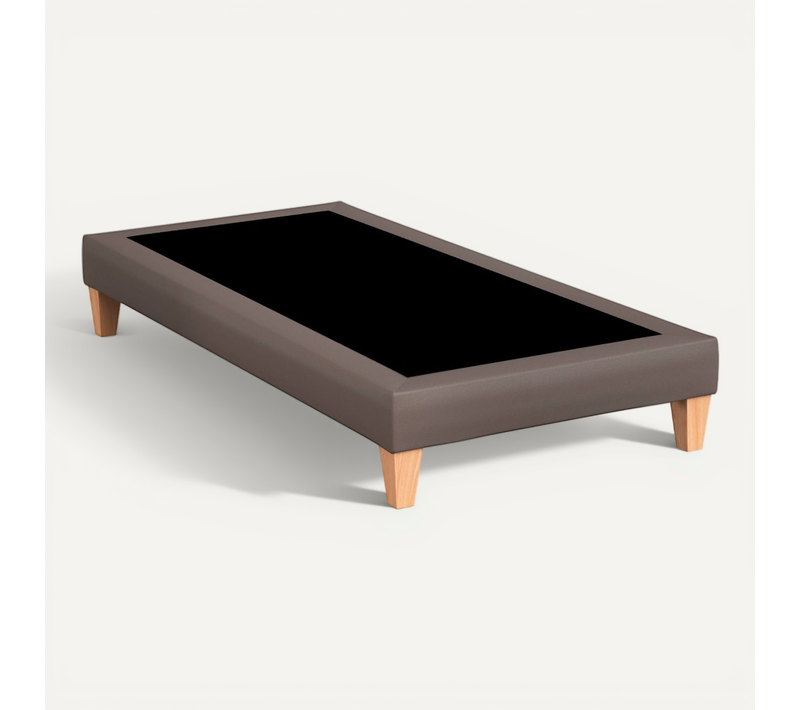 Sommier Déco Simili Cacao 80x190