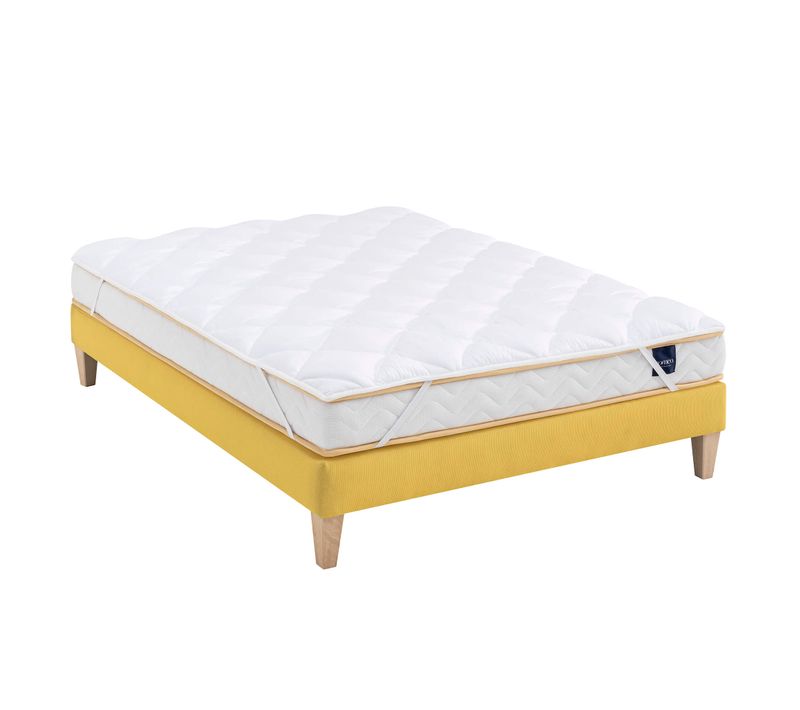 Surmatelas Moelleux Et Respirant Aurore Soutien Ferme 130x190 - 2 Personnes - Accueil Confortable