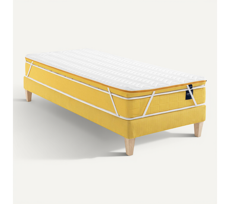 Surmatelas Mousse Ferme Aurore Soutien Ferme 90x200 - 1 Personne - Accueil Moelleux