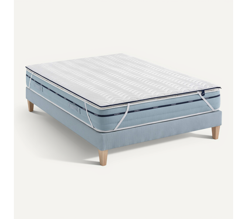 Surmatelas Mémoire De Forme 5 Cm Songe Soutien Mi-ferme 200x200 - 2 Personnes - Accueil Très Moelleu