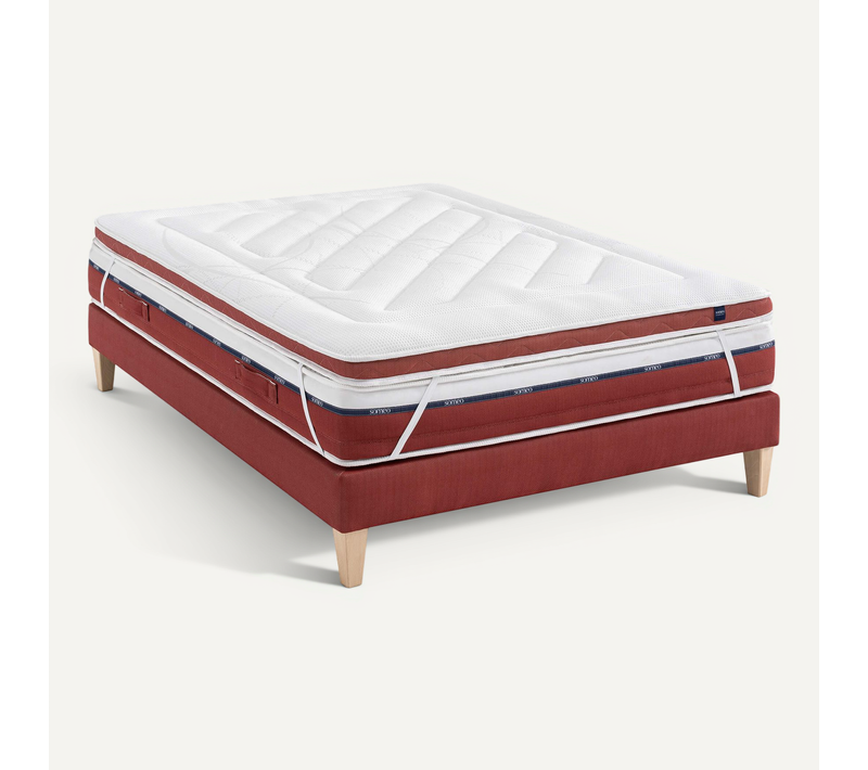 Surmatelas Latex Ferme Crépuscule Soutien Mi-ferme 130x190 - 2 Personnes - Accueil Très Moelleux