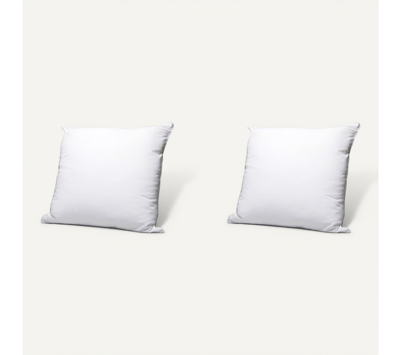 Lot De 2 Oreillers éco Naturels Moelleux Enveloppe Coton Bio 65x65