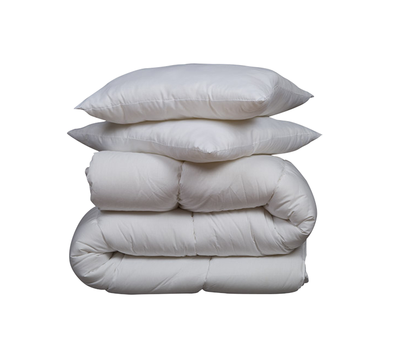 Pack Couette Mi-saison 350g 260x240 Et Oreiller Luxe Anti-acariens