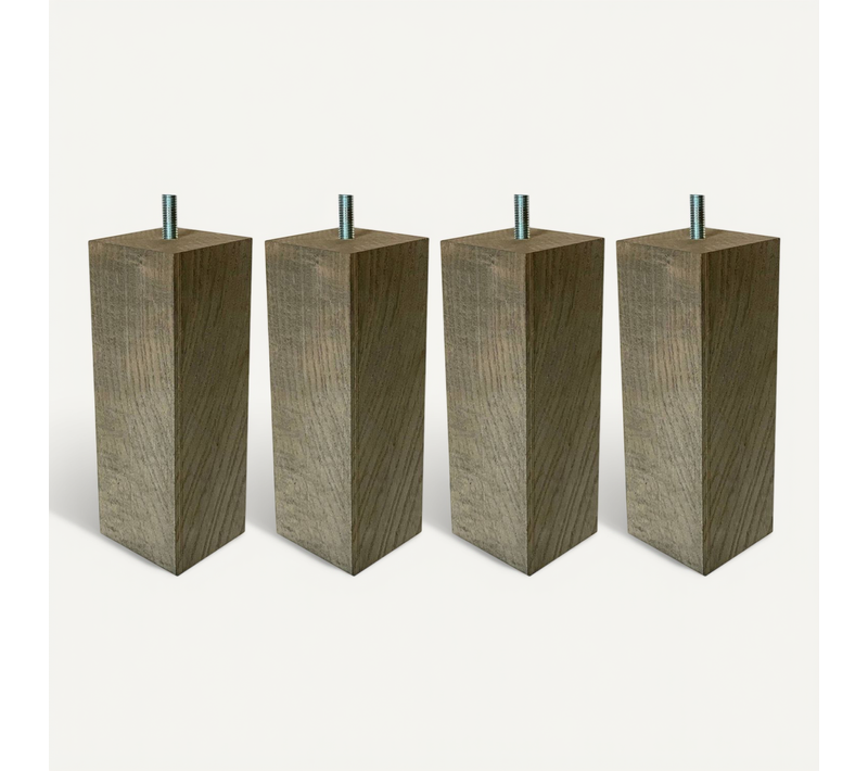 Pied Carré Bois Nature (lot De 4)