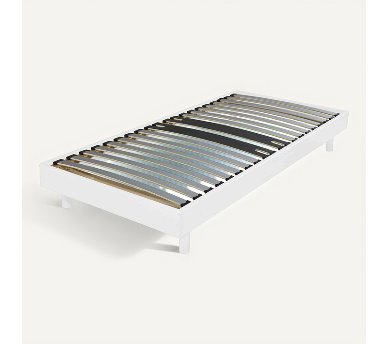 Sommier Kit Déco Zone Lombaire Renforcée Blanc 90x190