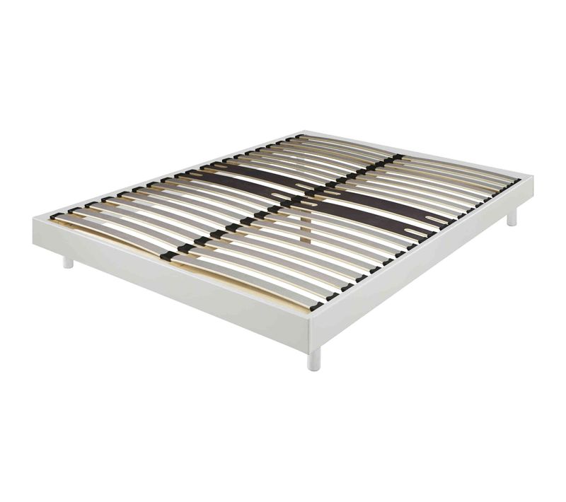 Sommier Kit Déco Zone Lombaire Renforcée Blanc 140x190