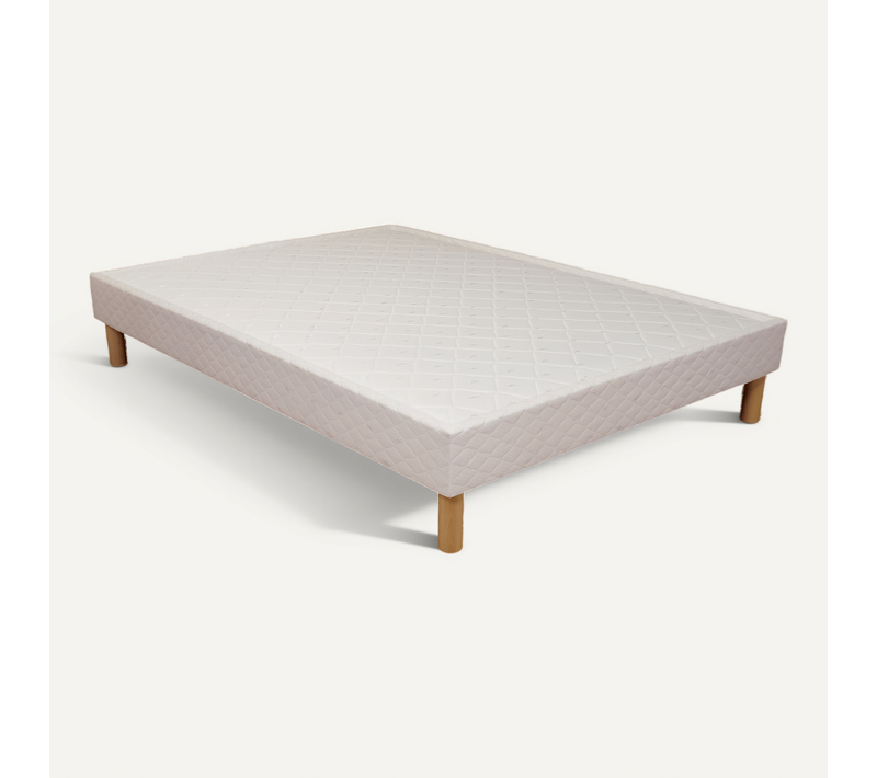 Sommier Cuvette Tapissier Ressorts 17cm Blanc 160x200