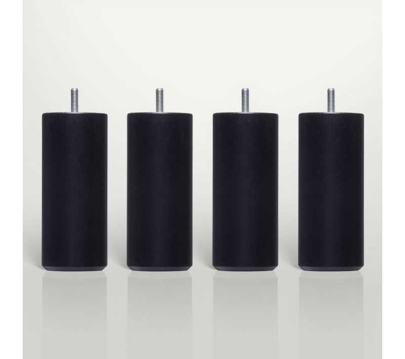 Pied Cylindrique Bois (lot De 4)