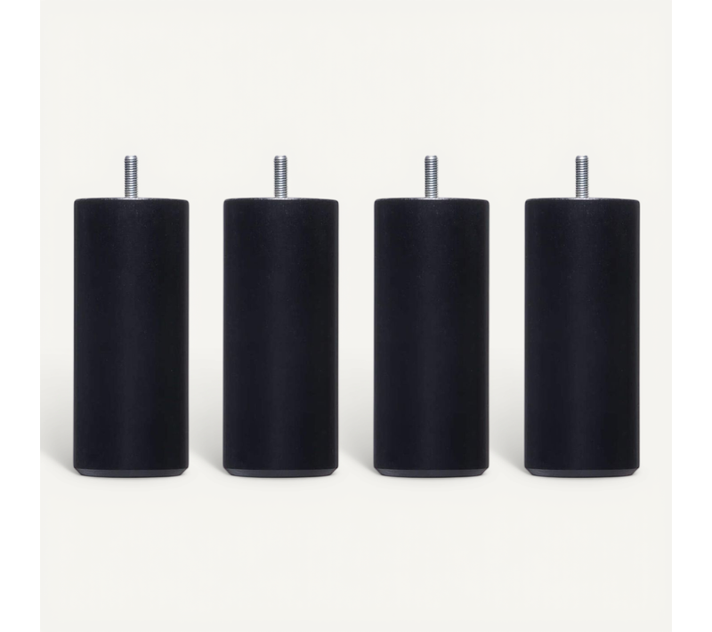Pied Cylindrique Bois (lot De 4)