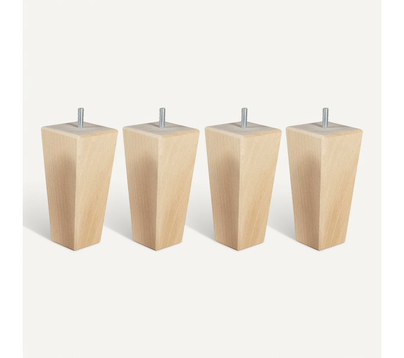 Pied Fuseau Tronqué Bois (lot De 4)