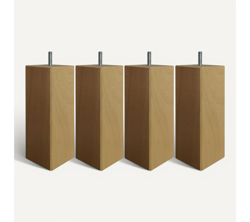 Pied Carré Bois (lot De 4)