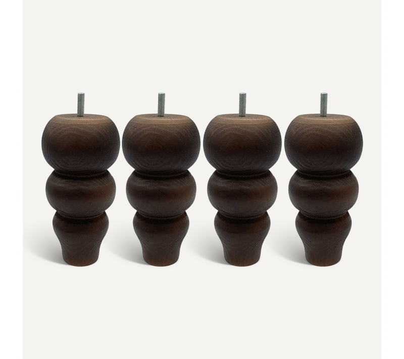Pied Romantique Bois (lot De 4)