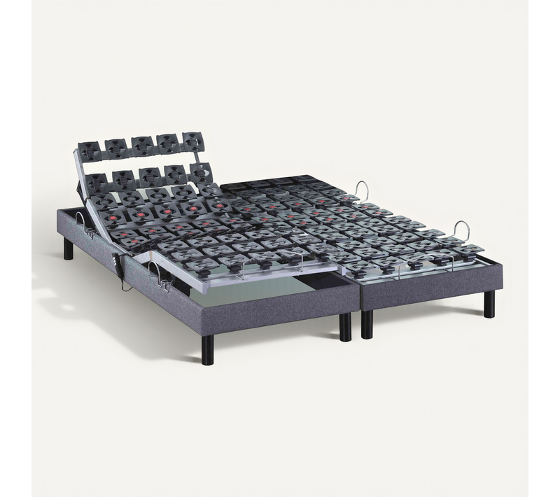 Sommier De Relaxation électrique à Plots Gris 2x90x190