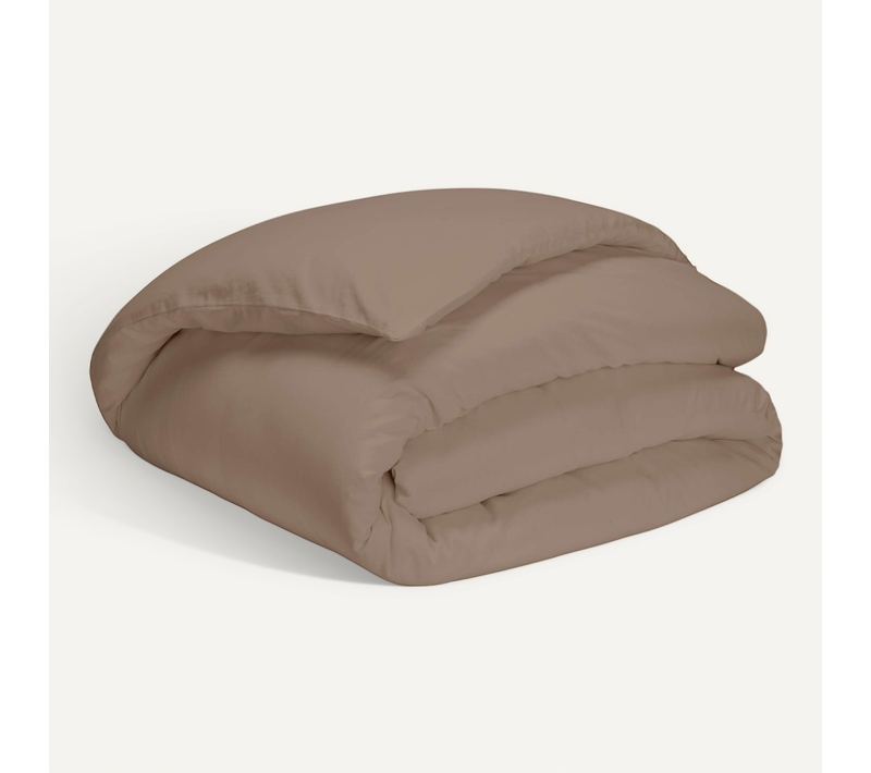 Housse De Couette Bio Made In France Taupe 140x200