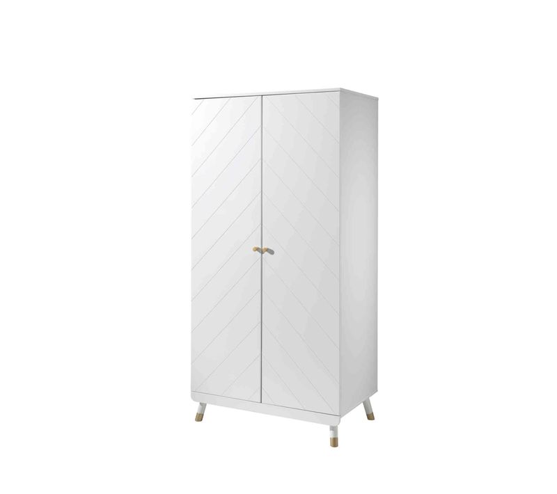 Armoire 2 Portes En Bois Blanc