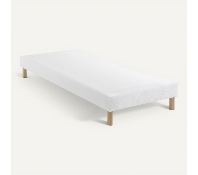 Sommier Tapissier Blanc 15 Cm Constellation 2x90x200