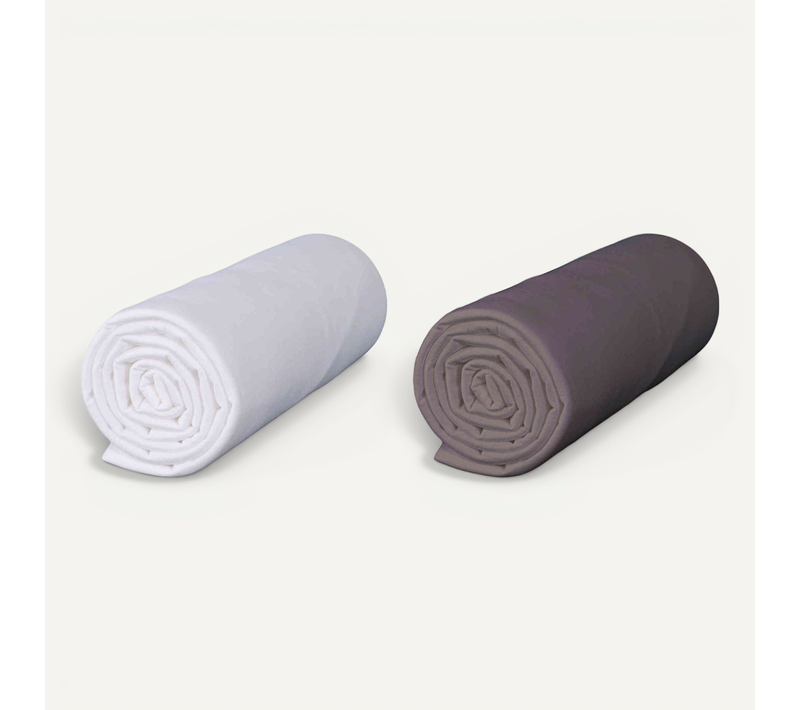 Drap Housse Bébé Coton Jersey Bio (lot De 2) Blanc