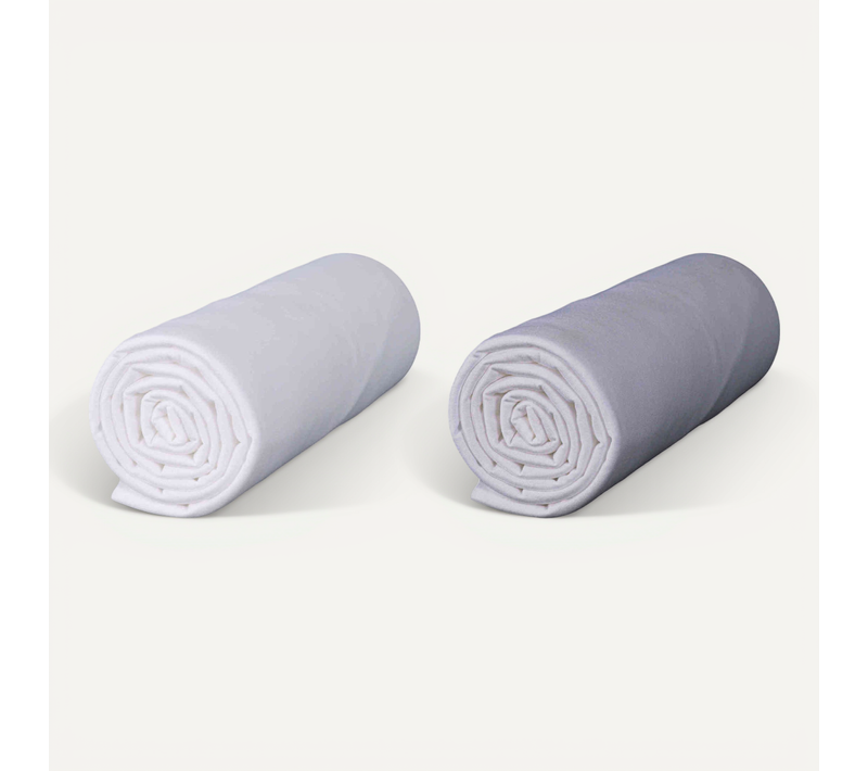 Drap Housse Bébé Coton Jersey Bio (lot De 2) Blanc