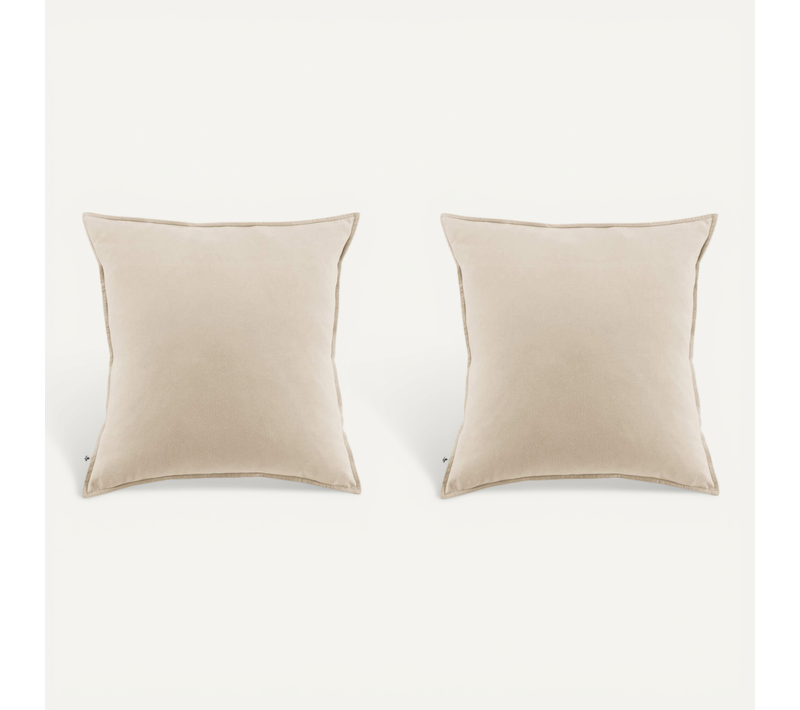 Taie D'oreiller Flanelle (lot De 2) Beige 50x70