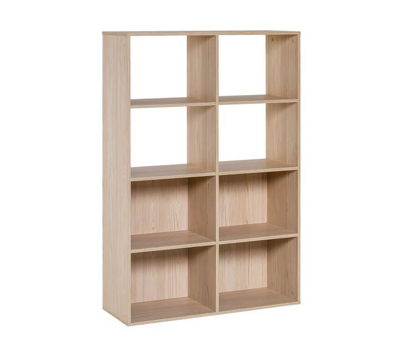 Bibliothèque 8 Cases Naturel