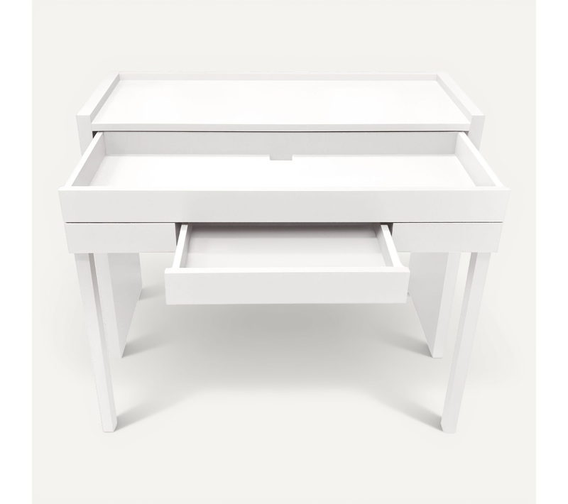 Bureau Extensible 1 Tiroir Blanc