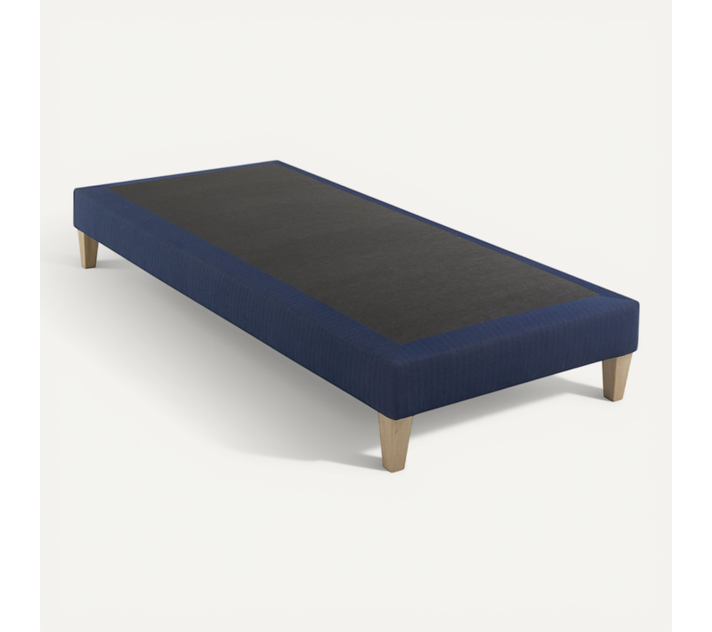 Sommier Déco Tapissier Bleu Marine Rêve 90x200