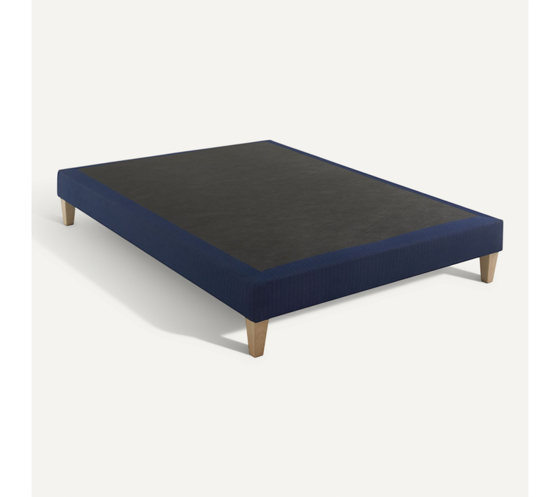 Sommier Déco Tapissier Bleu Marine Rêve 160x190