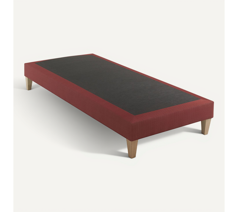 Sommier Déco Tapissier Rouge Crépuscule 70x190