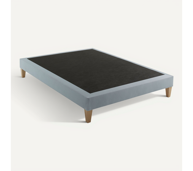 Sommier Déco Tapissier Vert D'eau Songe 140x200