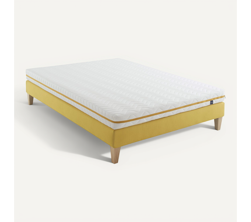 Ensemble Matelas Mousse, Sommier Aurore 200 Soutien Ferme 140 X 200 - Accueil Confortable