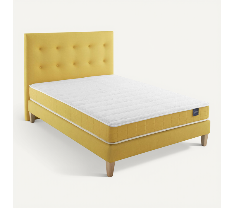 Ensemble Matelas Mousse, Sommier, Aurore 400 Soutien Ferme 160 X 200 - Accueil Confortable