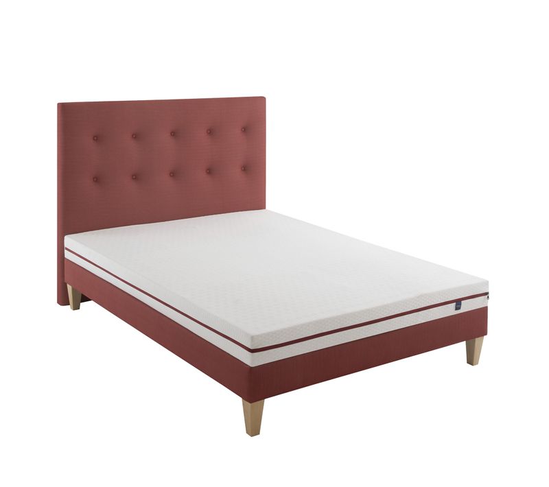 Ensemble Matelas Latex, Sommier, Pieds Et Tête De Lit Crépuscule 200 Soutien Ferme 140 X 190