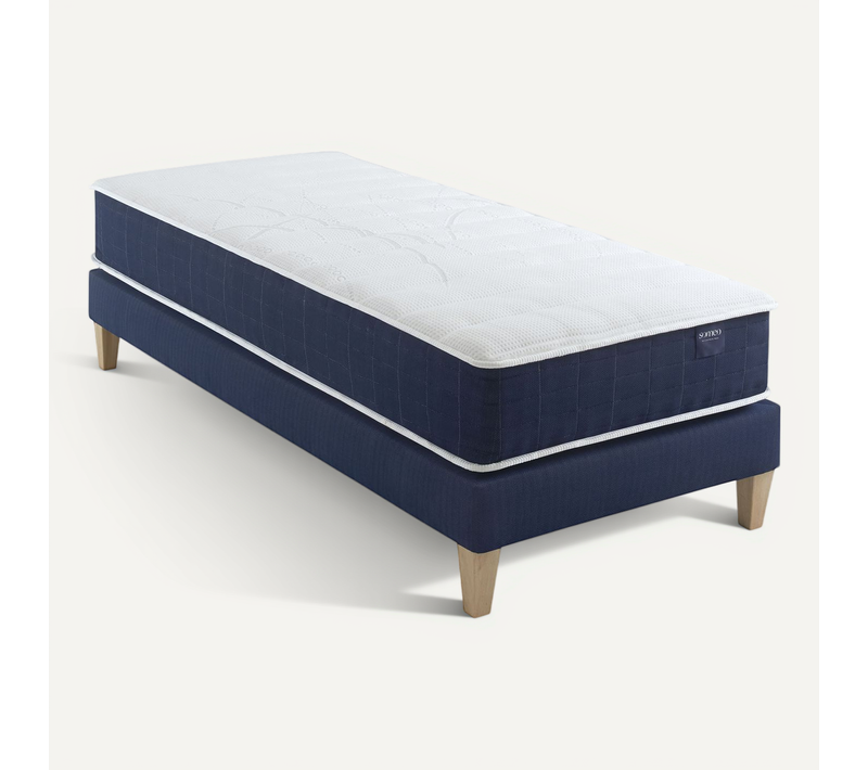Ensemble Matelas Ressorts, Sommier Rêve 400 Soutien Très Ferme 80 X 200 - Accueil Moelleux