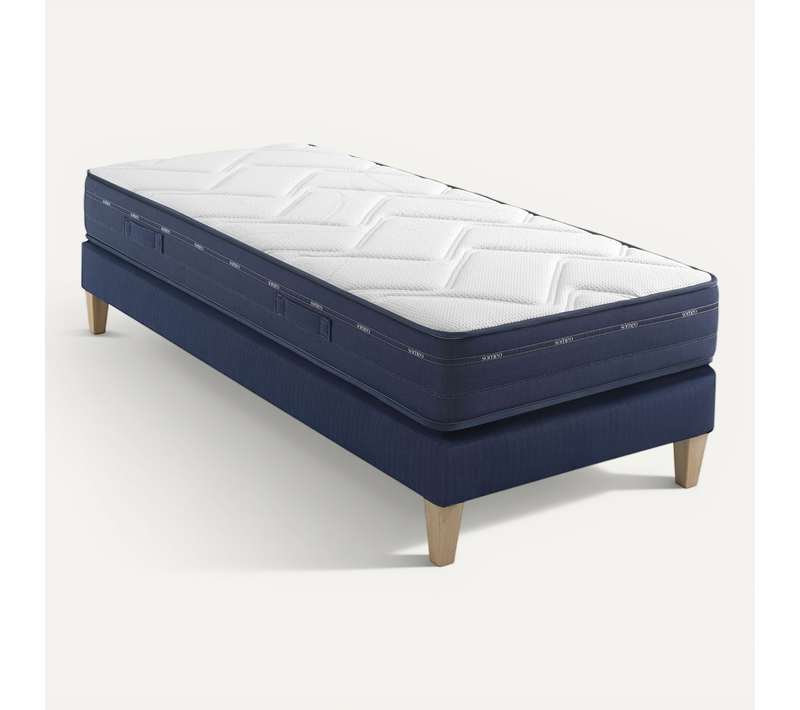 Ensemble Matelas Ressorts Et Accueil Mémoire De Forme, Sommier Rêve 500 Soutien Ferme 70 X 190
