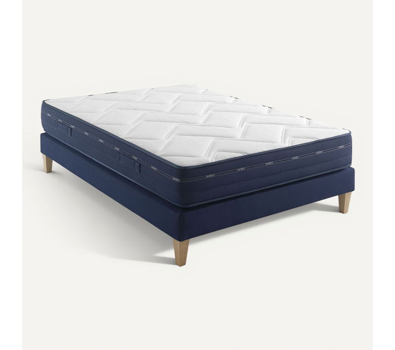 Ensemble Matelas Ressorts Et Accueil Mémoire De Forme, Sommier Rêve 500 Soutien Ferme 140 X 200