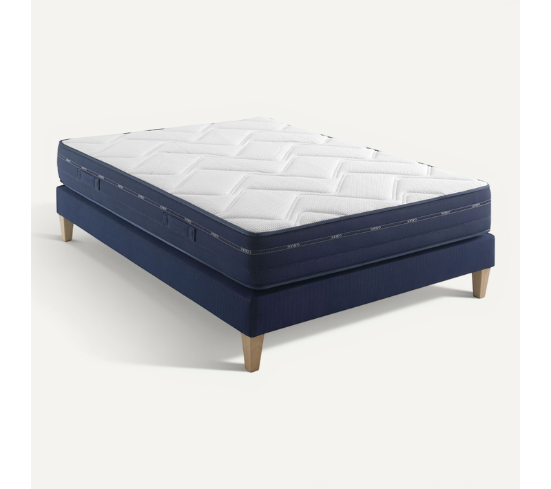Ensemble Matelas Ressorts Et Accueil Mémoire De Forme, Sommier Rêve 500 Soutien Ferme 200 X 210