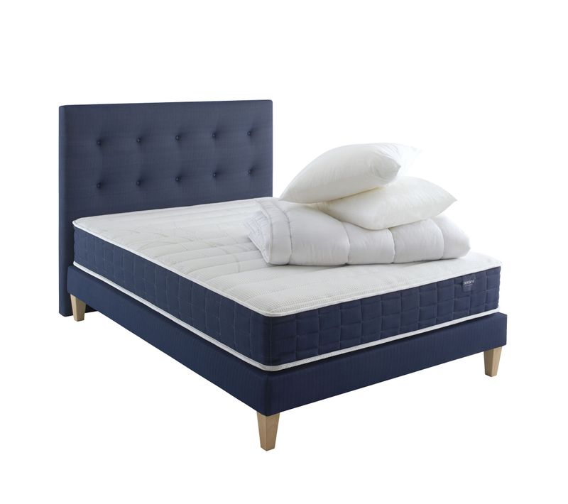 Ensemble Matelas Ressorts, Sommier, Pieds, Couette Et Oreiller Rêve 400 Soutien Très Ferme 160 X 200