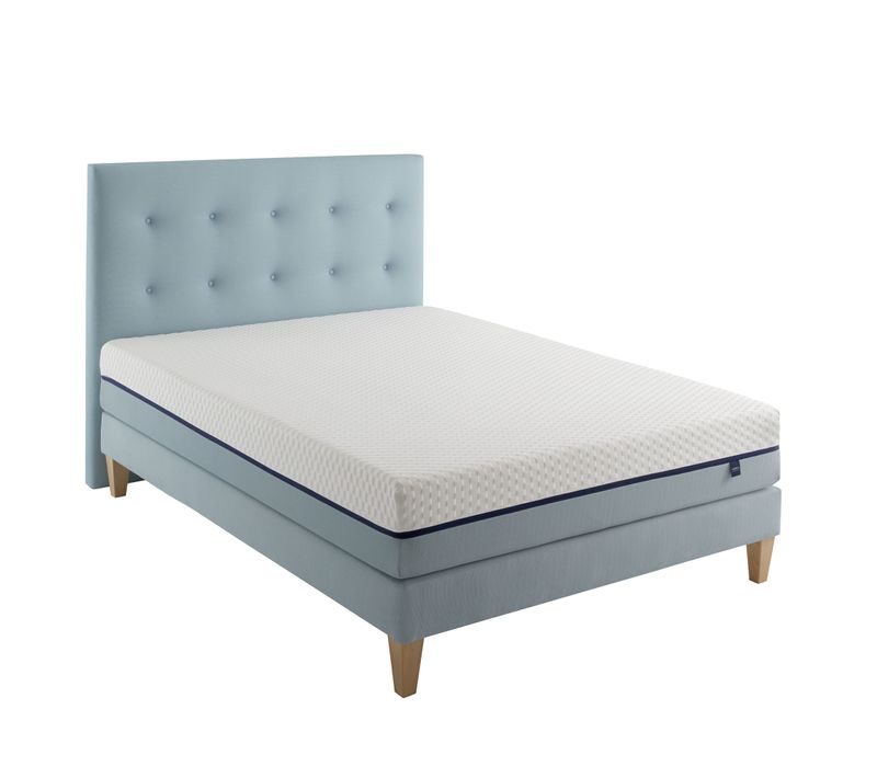 Ensemble Matelas Mousse Accueil Mémoire De Forme, Sommier, Pieds Songe 600 Soutien Ferme 140 X 200
