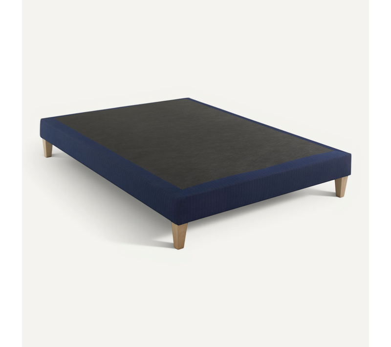 Sommier Déco Tapissier Bleu Marine Rêve 180x210