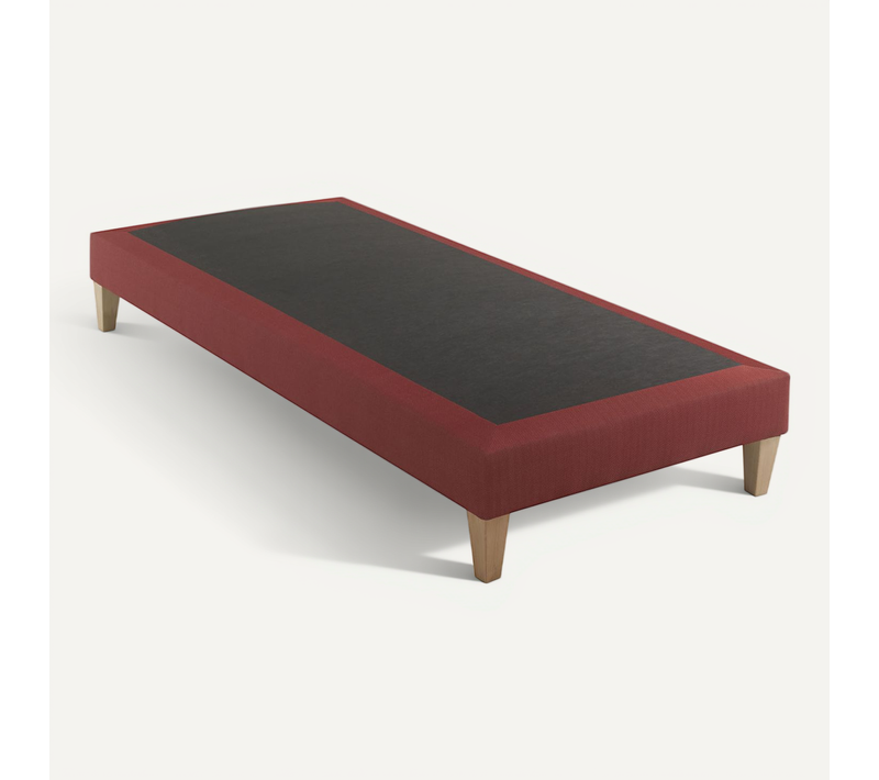 Sommier Déco Tapissier Rouge Crépuscule 2x70x190