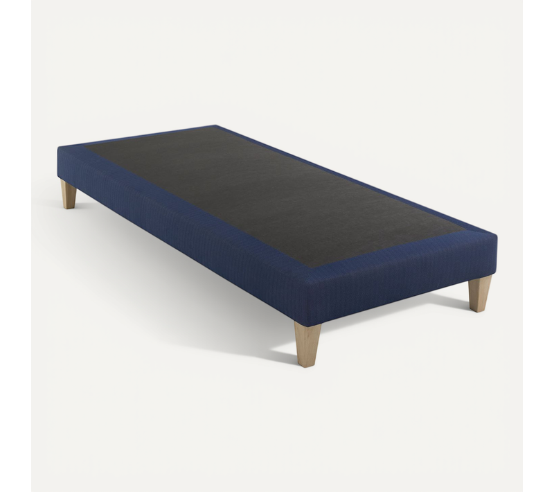 Sommier Déco Tapissier Bleu Marine Rêve 2x100x190