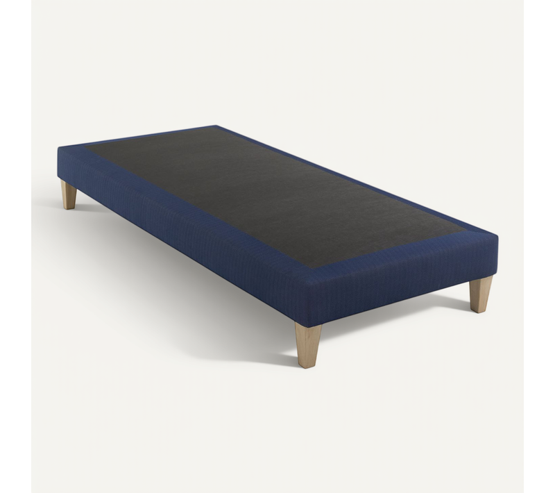 Sommier Déco Tapissier Bleu Marine Rêve 2x100x200
