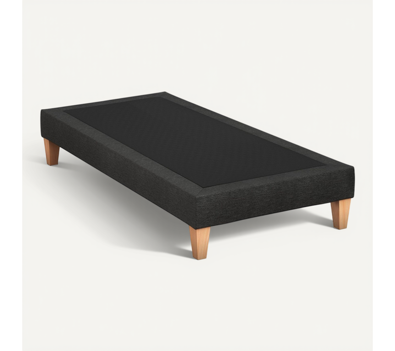 Sommier Déco Tapissier Nuit Noire - 90x200