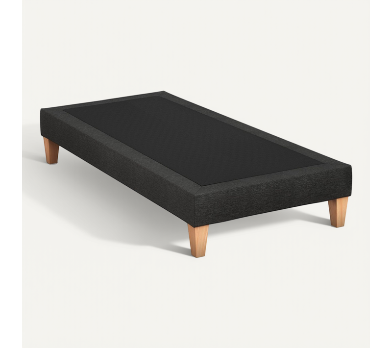 Sommier Déco Tapissier Nuit Noire - 110x190