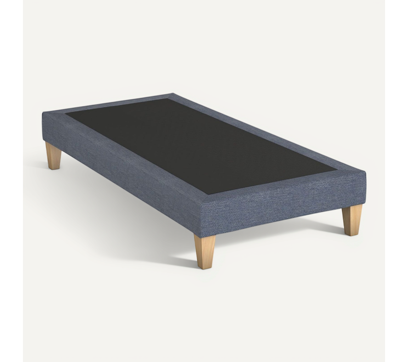 Sommier Déco Tapissier Bleu Océan - 70x190