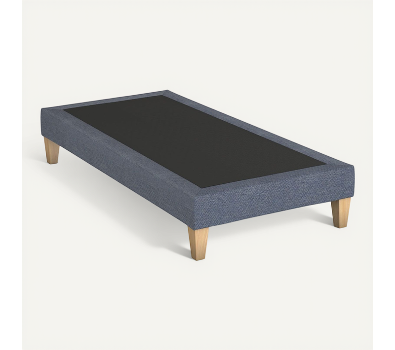 Sommier Déco Tapissier Bleu Océan - 90x190