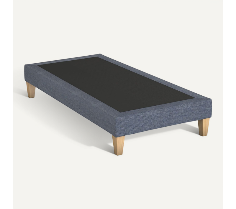 Sommier Déco Tapissier Bleu Océan - 90x210