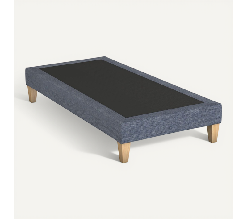 Sommier Déco Tapissier Bleu Océan - 100x210